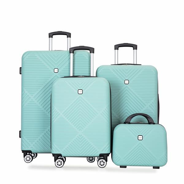 4-Piece Lightweight Spinner Luggage Set – Travel Suitcases (14” 20” 24” 28”)