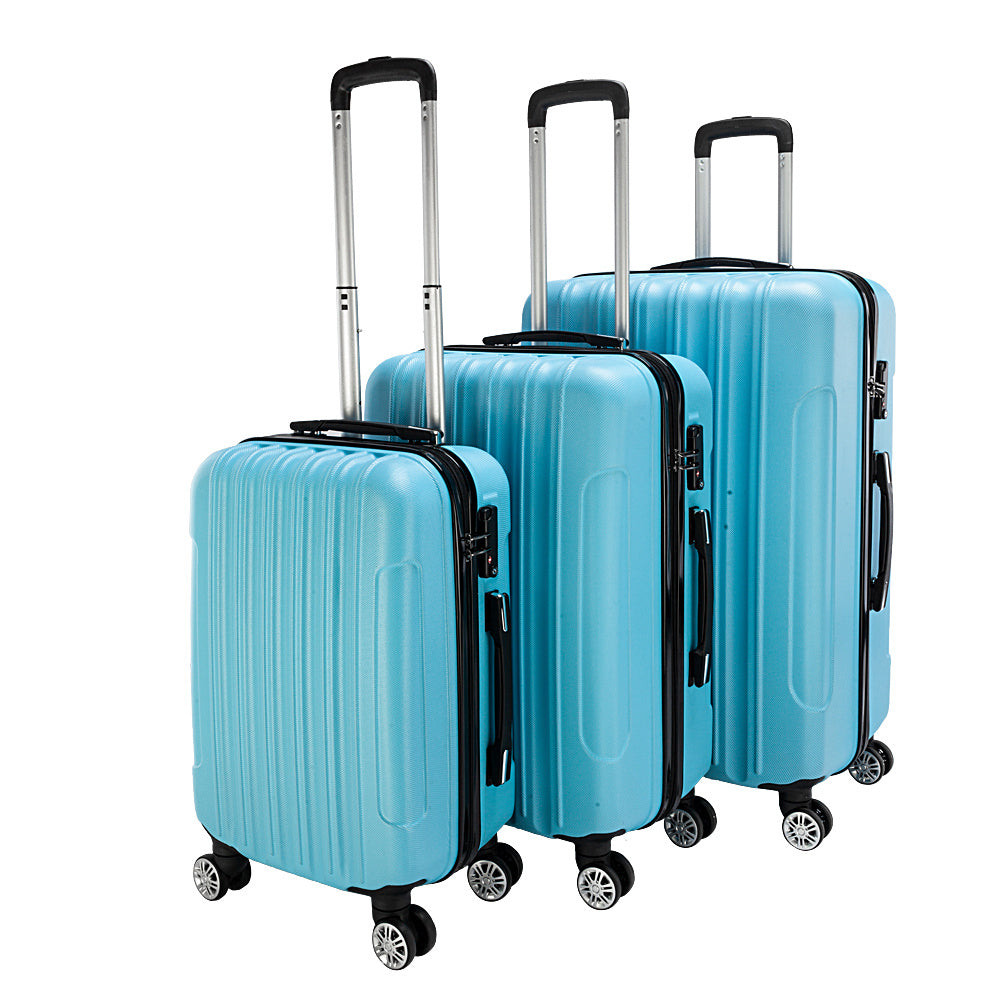 3-in-1 Large Capacity Travel Luggage Set – Durable & Multifunctional (Blue)