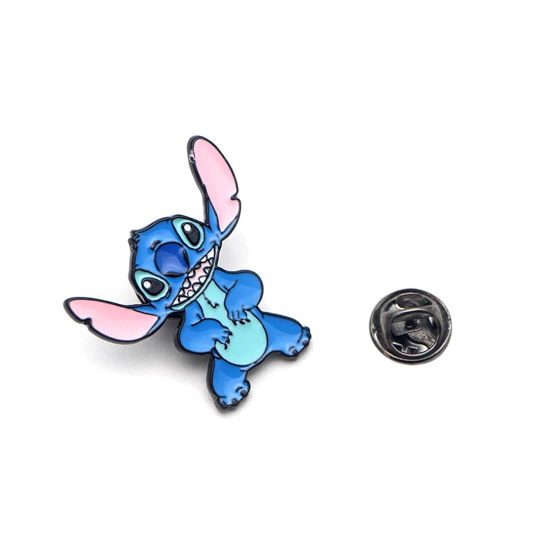 Cute Blue Alien Enamel Pin – Cartoon Lapel Brooch for Bags & Jackets