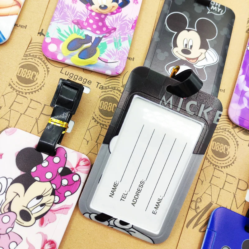 Cartoon Ears Luggage Tag – Travel Bag ID Label for Suitcases