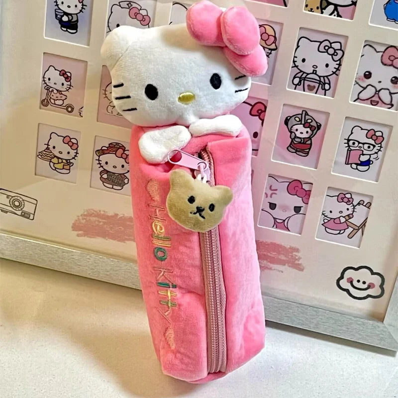 Pink Kawaii Cat Pencil Case – Cute Cartoon School Pouch