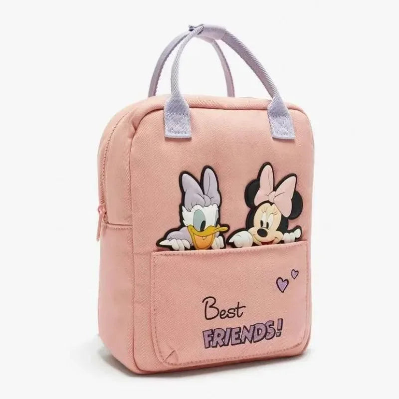 Cartoon Mouse Canvas Backpack – Large Capacity School & Travel Bag