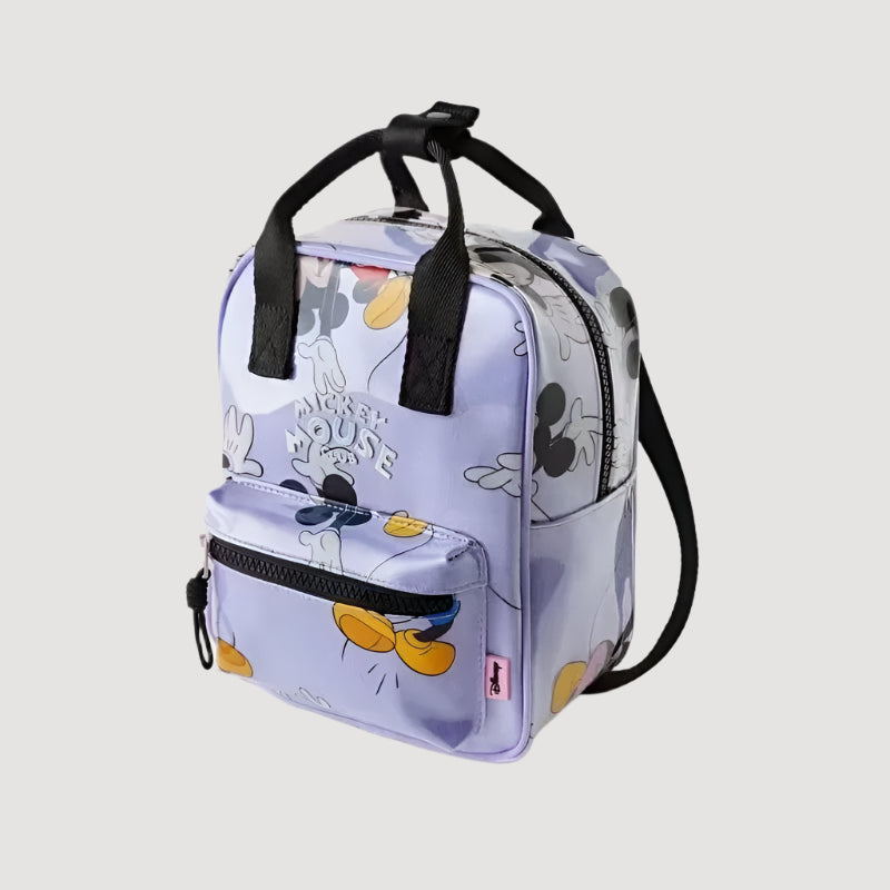 Cartoon Mouse Canvas Backpack – Large Capacity School & Travel Bag