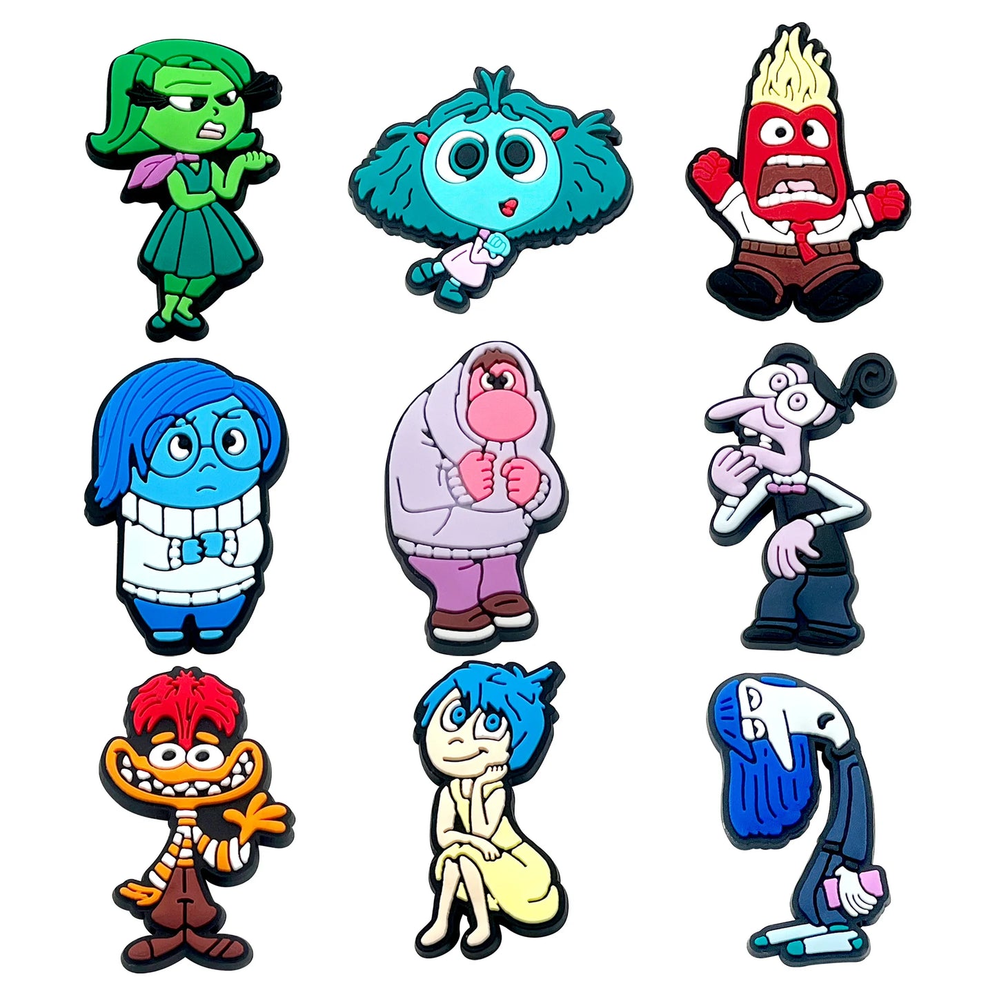 Colorful Emotion-Themed Shoe Charms – Fun Cartoon Accessories for Clogs