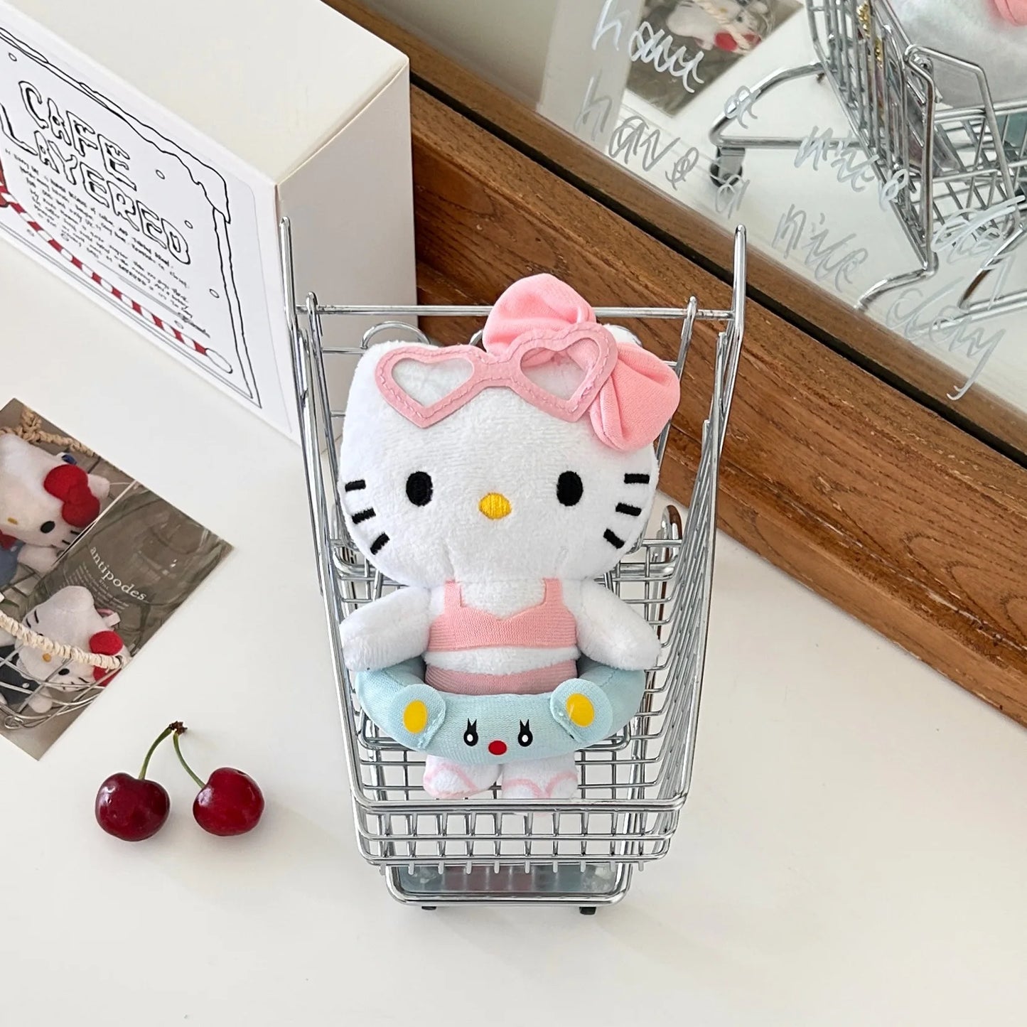 Kawaii Hawaiian Plush Keychain – 10-Style Cartoon Character Charm