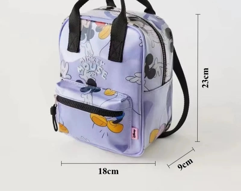 Cartoon Mouse Canvas Backpack – Large Capacity School & Travel Bag