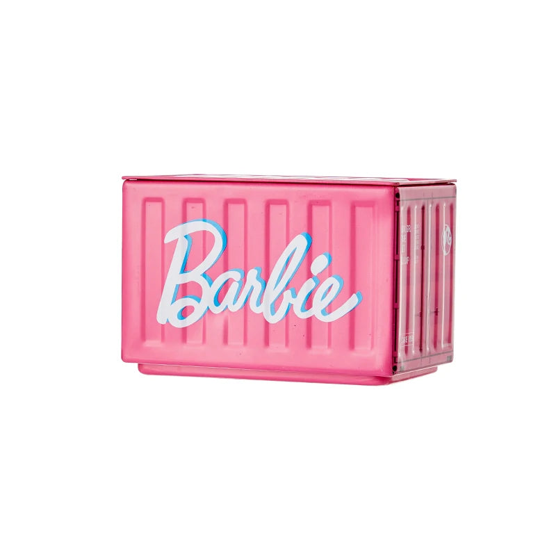 Barbie-Inspired Mini Storage Containers – Stackable Metal Desk Organizer (2 Sizes)