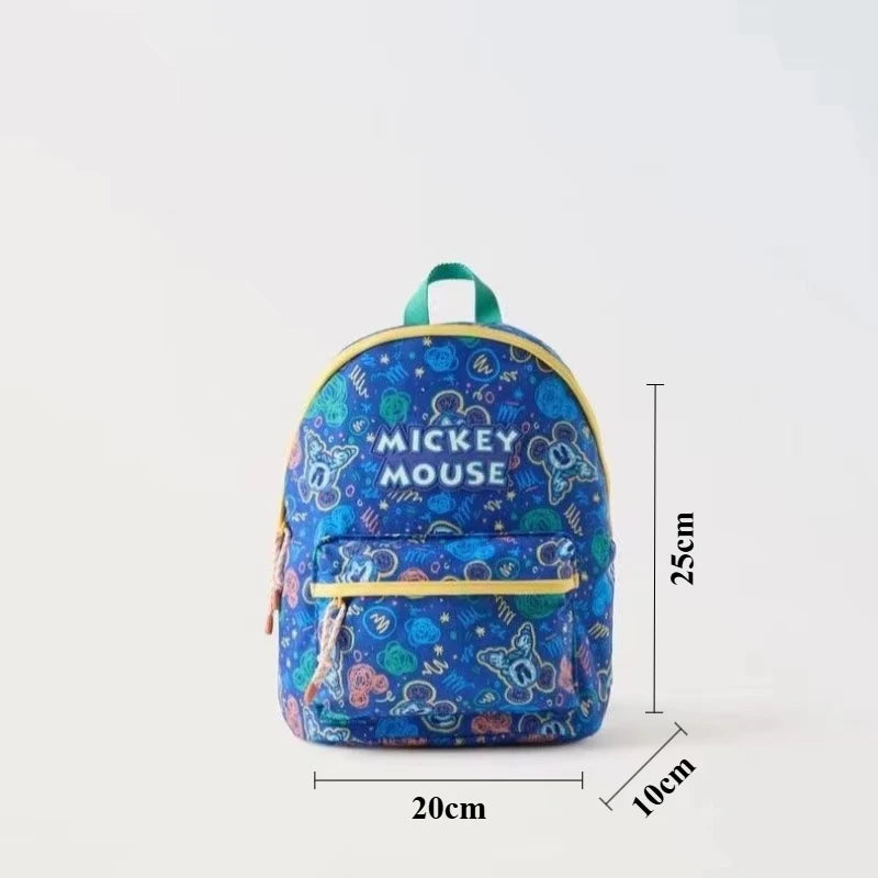 Cartoon Mouse Canvas Backpack – Large Capacity School & Travel Bag