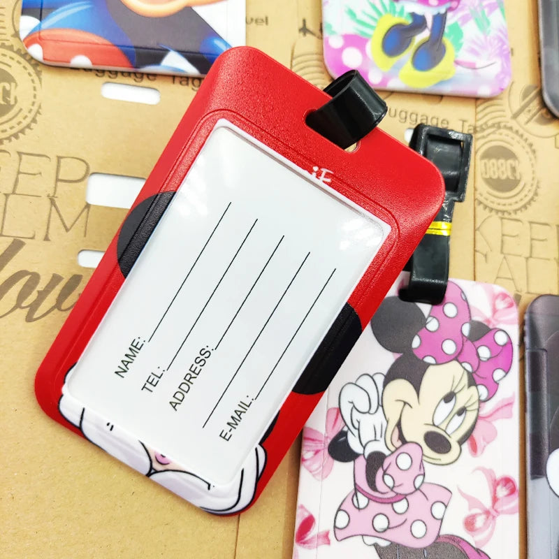 Cartoon Ears Luggage Tag – Travel Bag ID Label for Suitcases