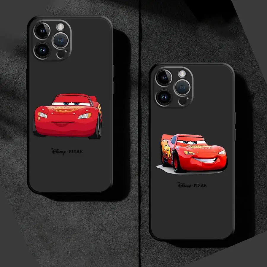 Red Race Car Phone Case – Soft Protective Cover for iPhone 15 & 16 Series