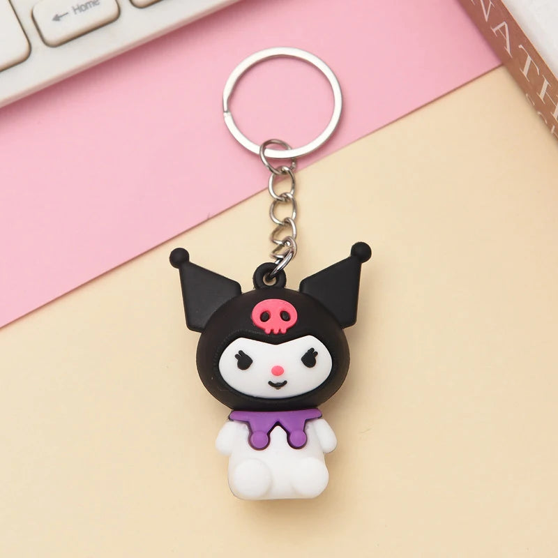 Kawaii Cartoon Character Keychain – Cute Backpack & Car Charm Gift