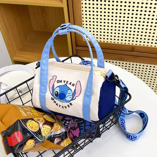 Cartoon Canvas Bucket Bag – Cute Stitch-Inspired Satchel