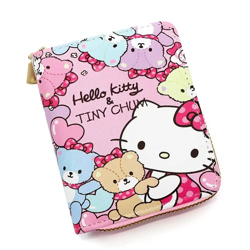 Kawaii Cartoon Coin Wallet – Cute PU Leather Folding Pouch for Girls