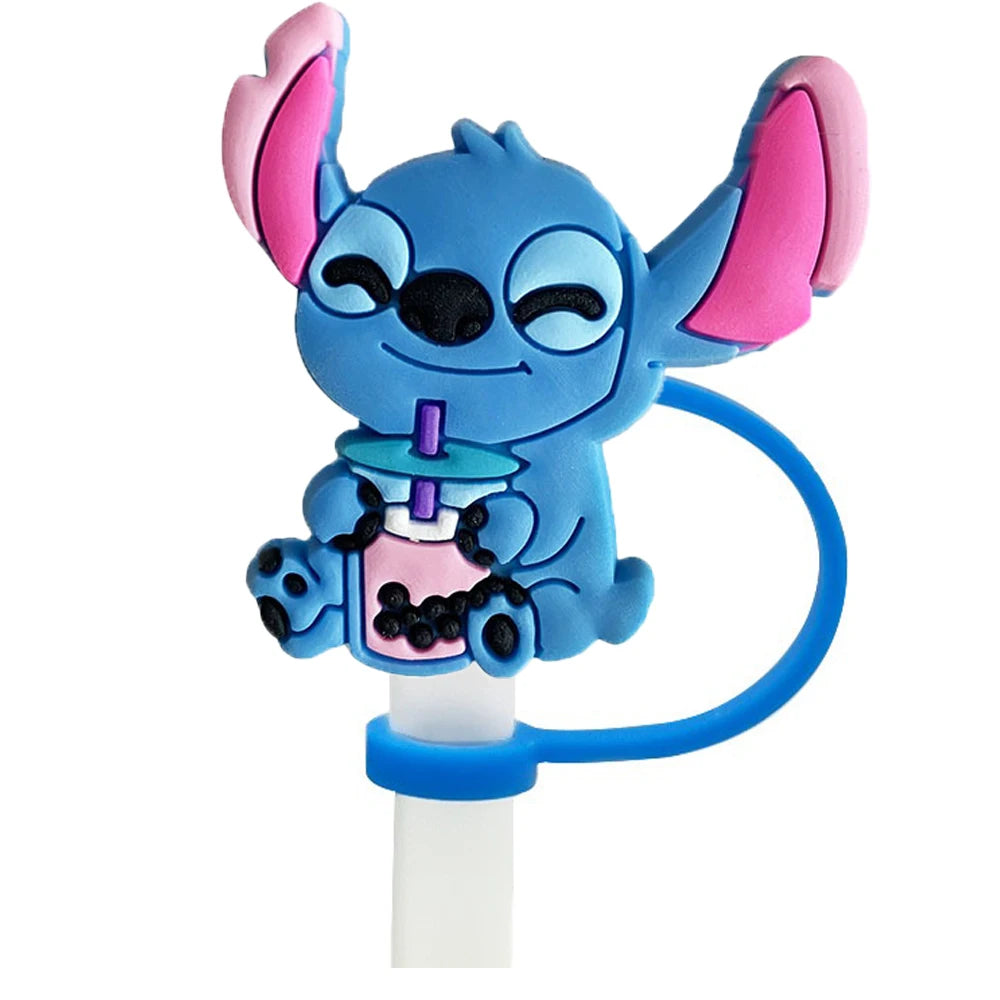 awaii Cartoon Straw Cap Set – Reusable Drink Cover for Cups & Tumblers