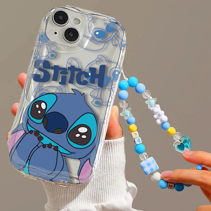 Cute Blue Cartoon Phone Case – Soft TPU Cover for iPhone 15 Series