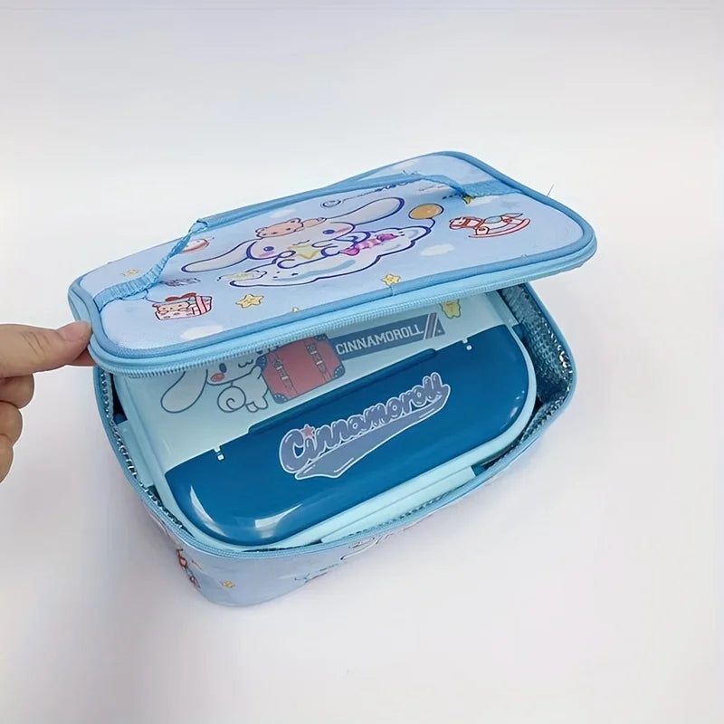 Kawaii Character Insulated Lunch Bag – Water-Resistant Cooler Tote
