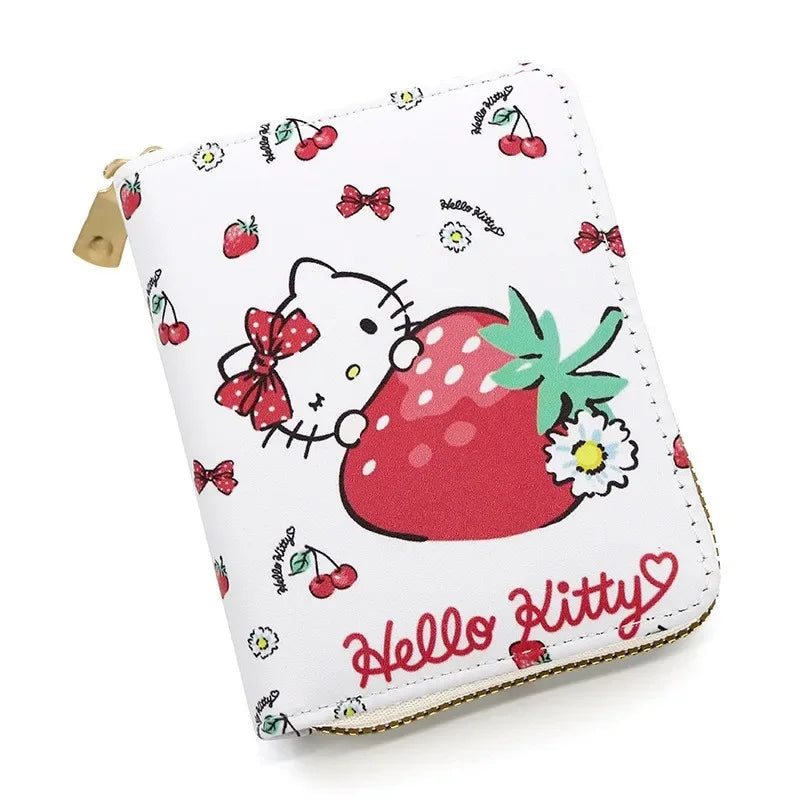 Kawaii Cartoon Coin Wallet – Cute PU Leather Folding Pouch for Girls