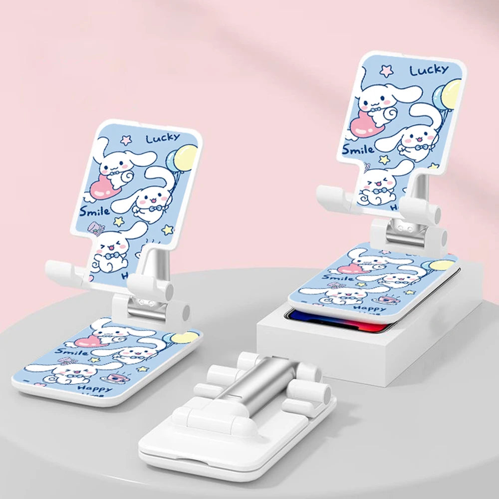 Kawaii Adjustable Desktop Phone & Tablet Stand – Cartoon Style