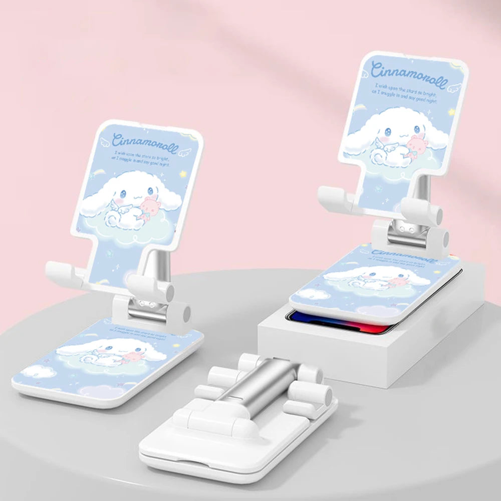 Kawaii Adjustable Desktop Phone & Tablet Stand – Cartoon Style