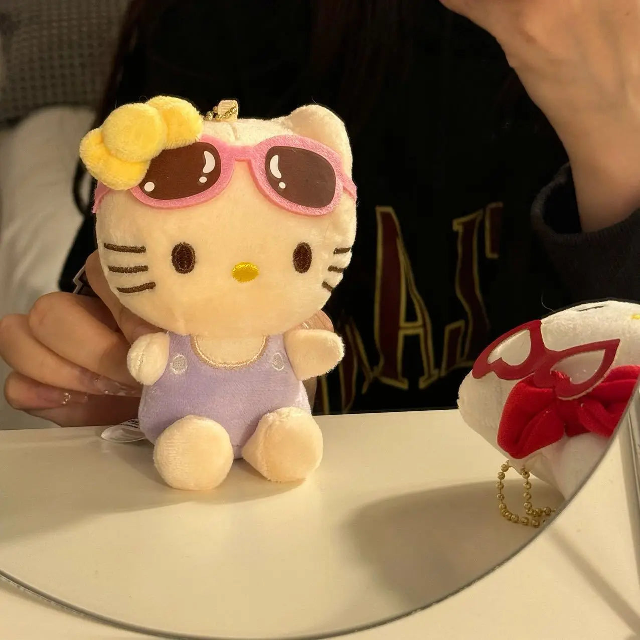 Kawaii Hawaiian Plush Keychain – 10-Style Cartoon Character Charm