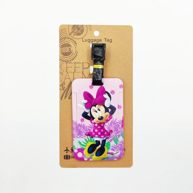 Cartoon Ears Luggage Tag – Travel Bag ID Label for Suitcases