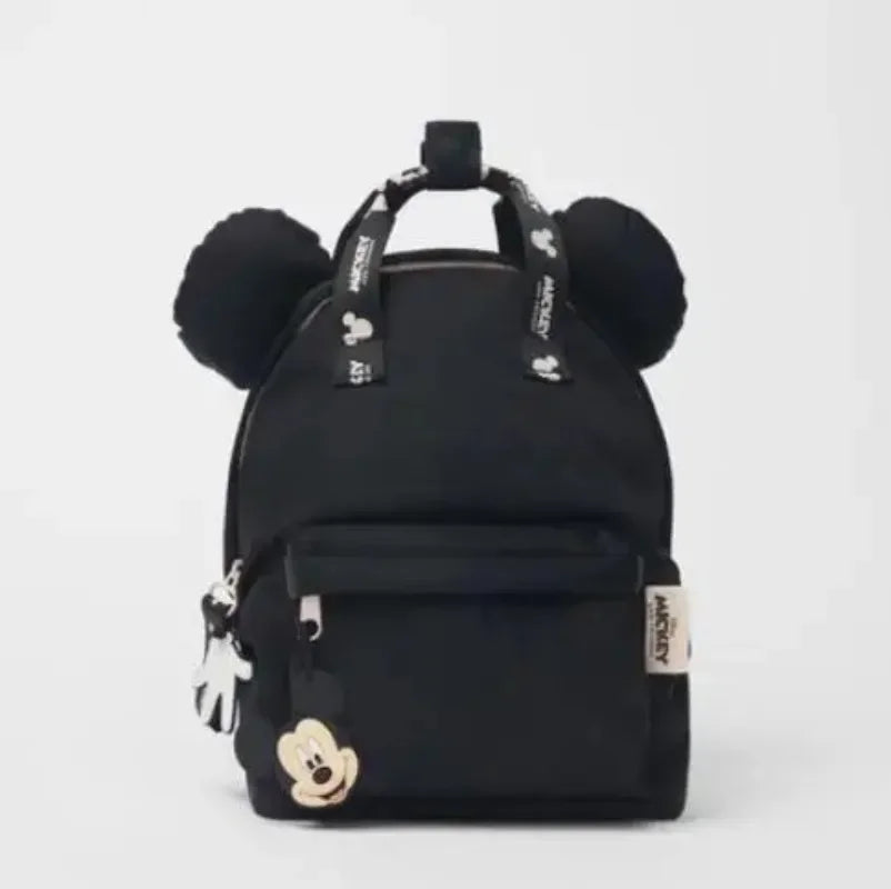 Cartoon Mouse Canvas Backpack – Large Capacity School & Travel Bag