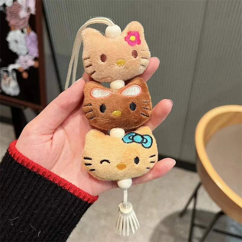 Kawaii Cartoon Cat Keychain – Cute Bag & Car Charm Pendant