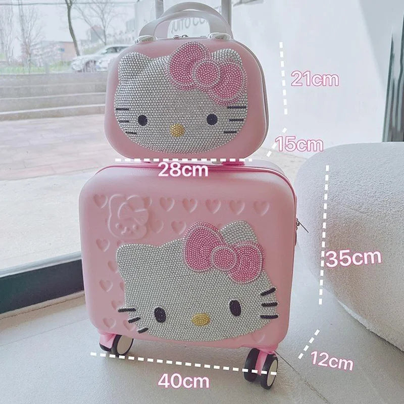 Pink Kawaii Makeup Bag – Large Capacity Travel Organizer