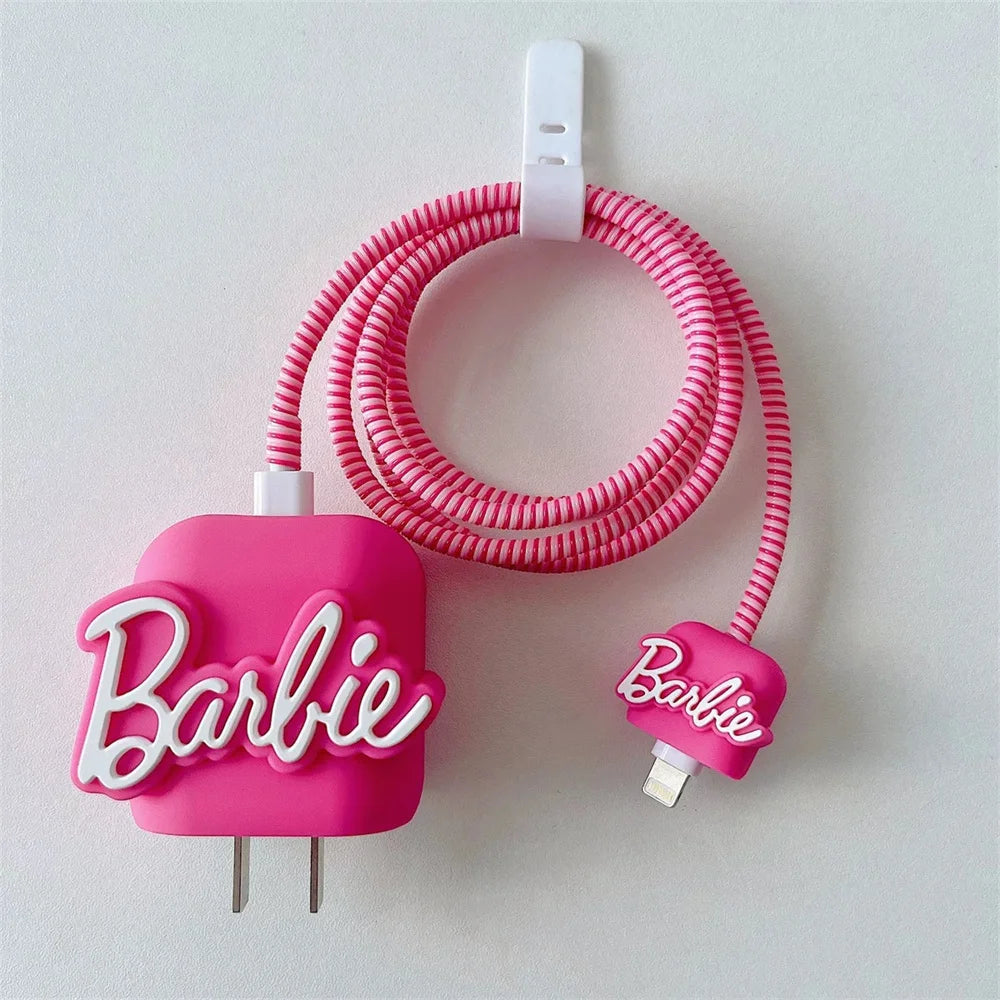 Kawaii Pink Charger Set – Lightning Cable & USB Wall Plug for iPhone