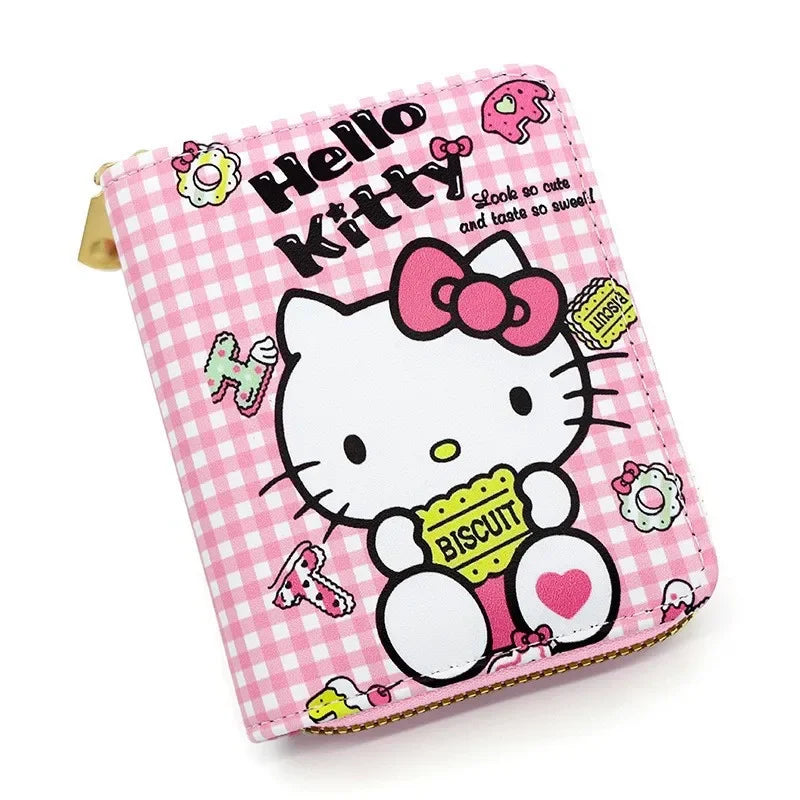 Kawaii Cartoon Coin Wallet – Cute PU Leather Folding Pouch for Girls