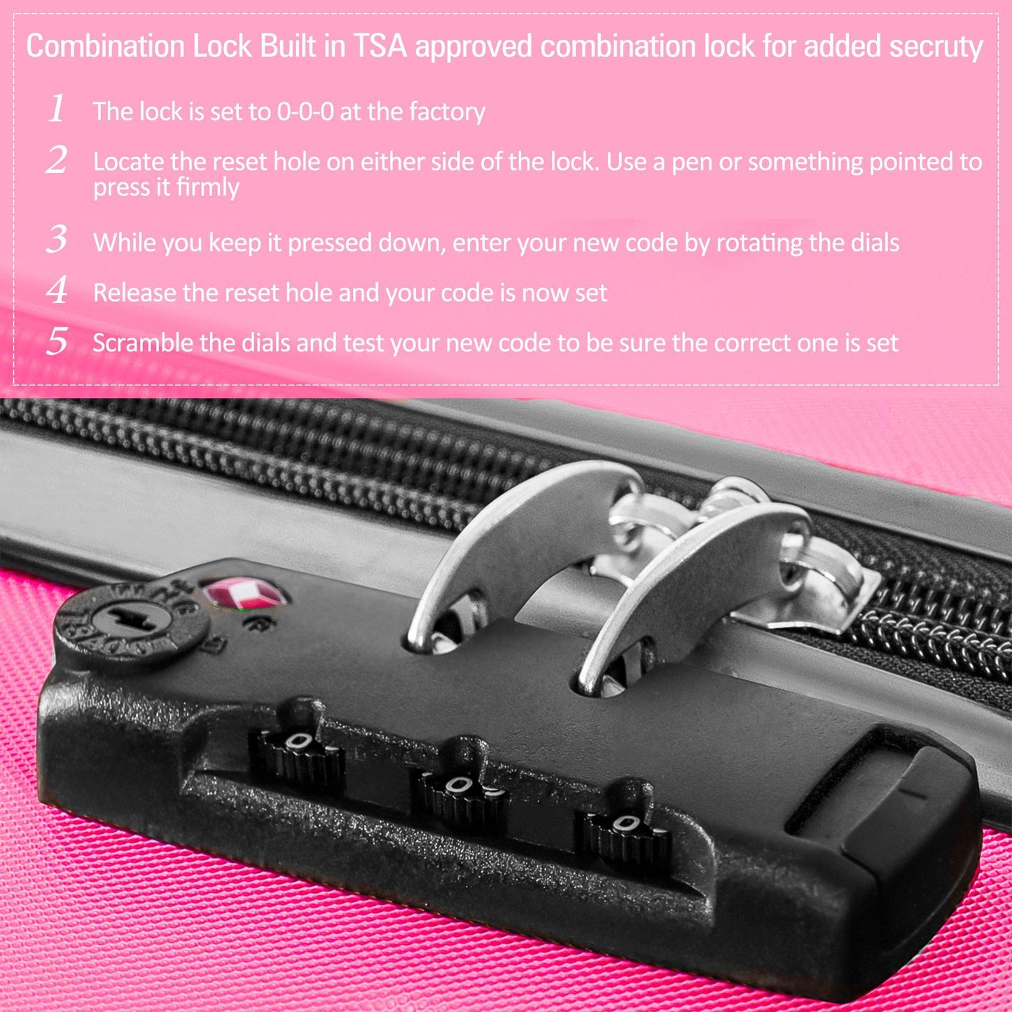On The Go 4-Piece Spinner Luggage Set – Lightweight, Expandable, TSA-Approved
