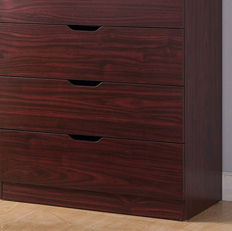 5-Drawer Bedroom Dresser – Mahogany Finish Storage Chest