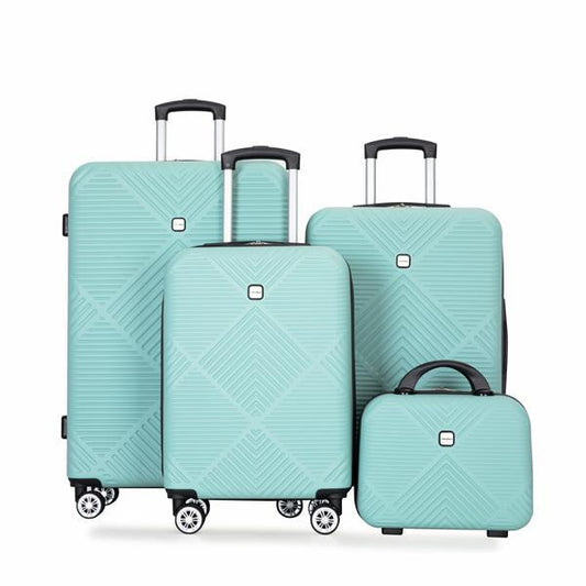 4-Piece Lightweight Spinner Luggage Set – Travel Suitcases (14” 20” 24” 28”)
