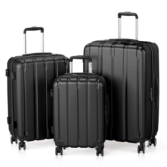 Take Me Away 3-Piece Spinner Luggage Set – Durable Travel Suitcases (20”–28”)