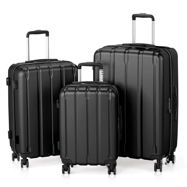 Take Me Away 3-Piece Spinner Luggage Set – Durable Travel Suitcases (20”–28”)