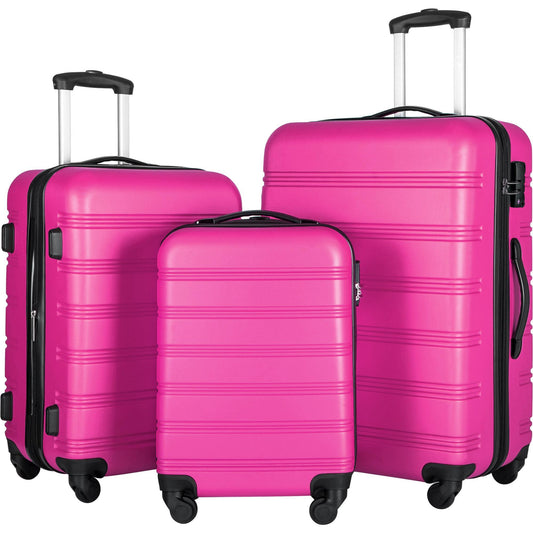 On The Go 4-Piece Spinner Luggage Set – Lightweight, Expandable, TSA-Approved