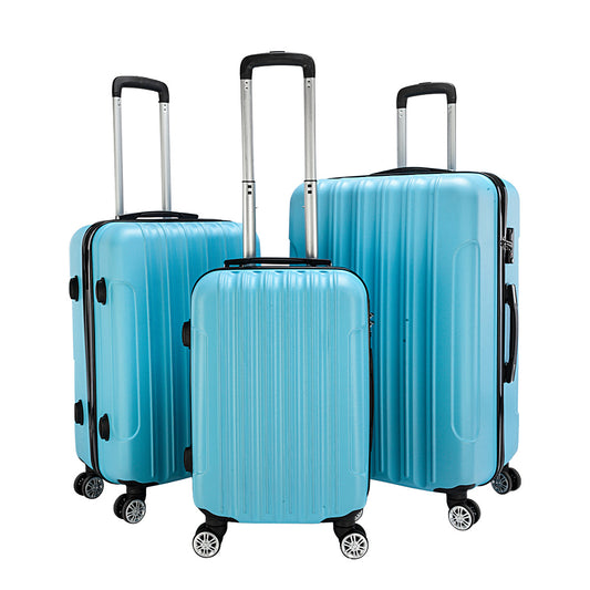 3-in-1 Large Capacity Travel Luggage Set – Durable & Multifunctional (Blue)