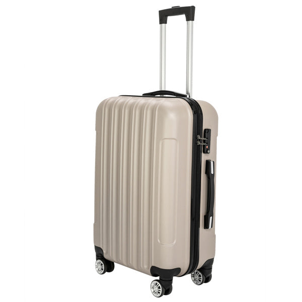 Ready to Fly Luggage Set – 3-Piece Spinner Suitcases, Champagne (20"–28")