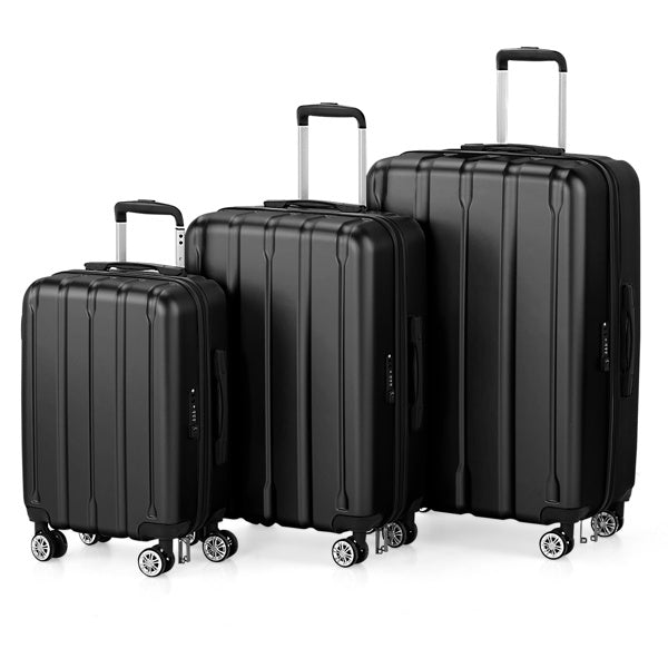 Take Me Away 3-Piece Spinner Luggage Set – Durable Travel Suitcases (20”–28”)