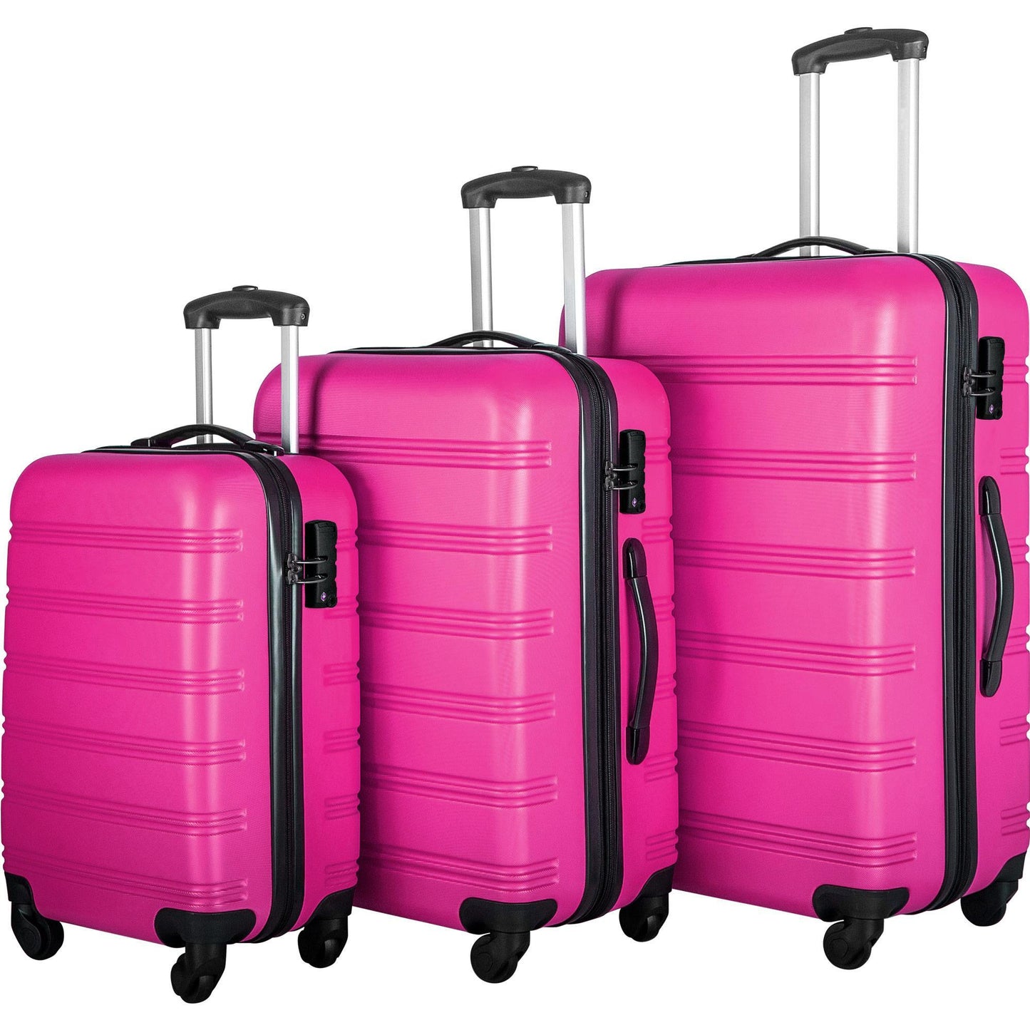On The Go 4-Piece Spinner Luggage Set – Lightweight, Expandable, TSA-Approved