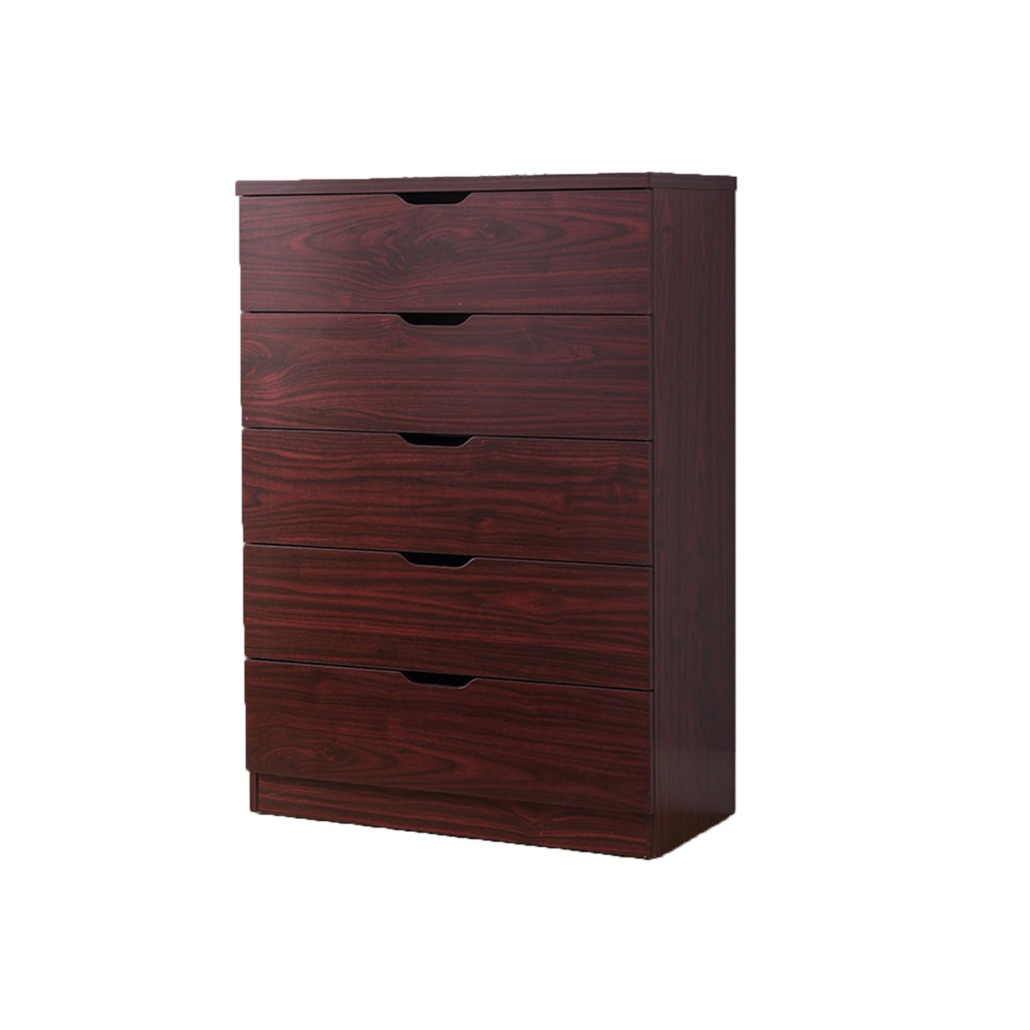 5-Drawer Bedroom Dresser – Mahogany Finish Storage Chest