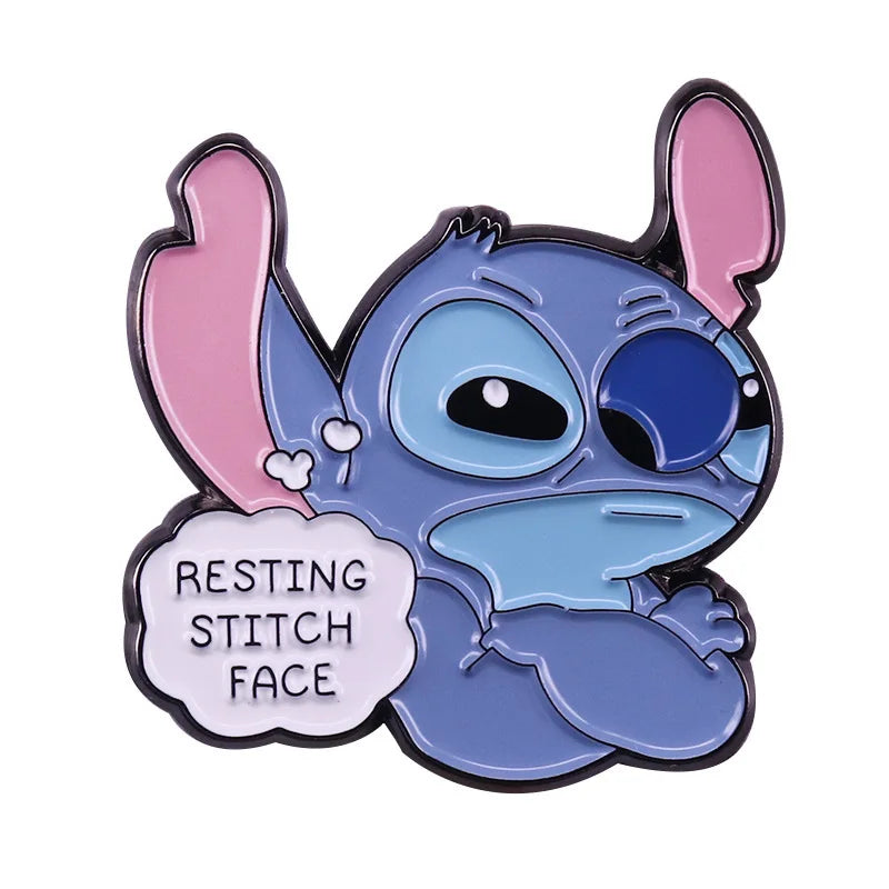 Cute Blue Alien Enamel Pin – Cartoon Lapel Brooch for Bags & Jackets