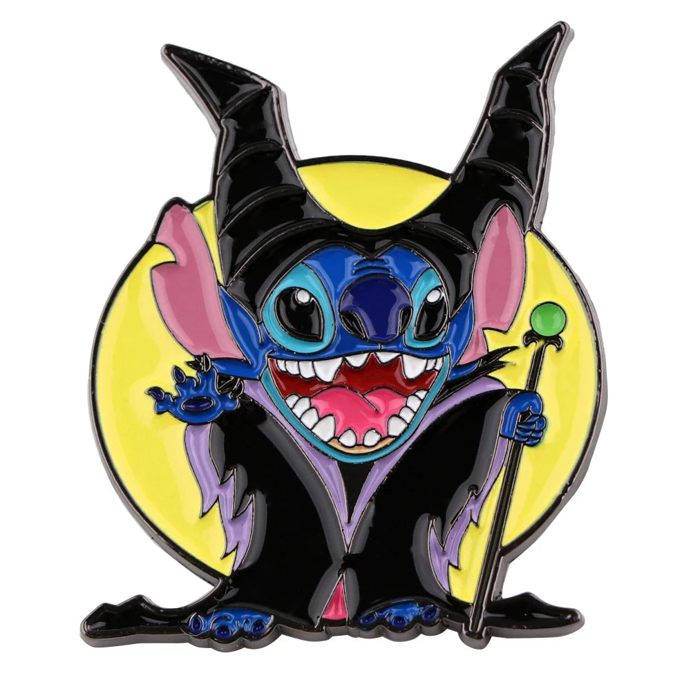 Cute Blue Alien Enamel Pin – Cartoon Lapel Brooch for Bags & Jackets