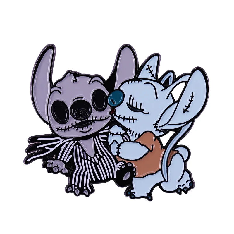 Cute Blue Alien Enamel Pin – Cartoon Lapel Brooch for Bags & Jackets