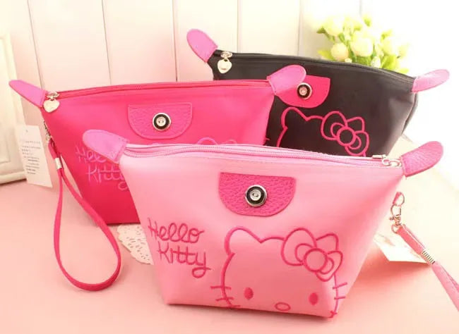 Kawaii Cartoon Makeup & Pencil Bag – Waterproof Large Capacity Storage Pouch