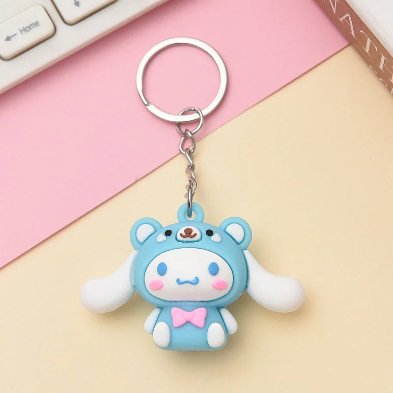 Kawaii Cartoon Character Keychain – Cute Backpack & Car Charm Gift