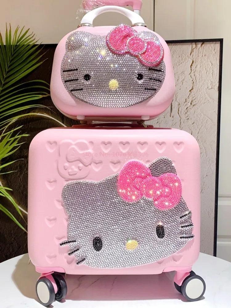 Pink Kawaii Makeup Bag – Large Capacity Travel Organizer