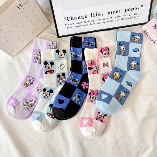 Kawaii Cartoon Knit Socks – Soft Cotton Low-Tube Socks for Everyday Wear