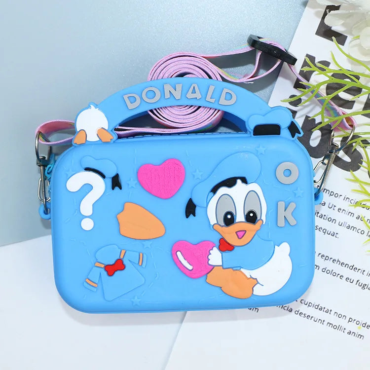 Mini Kawaii Cartoon Shoulder Bag – Soft Silicone Crossbody for Kids