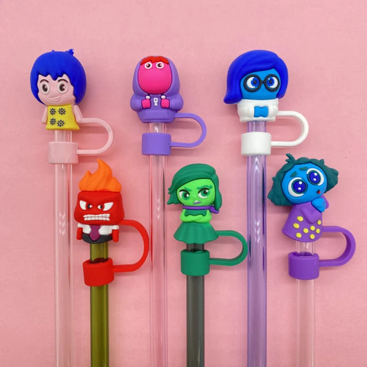 Emotion Character Straw Covers – Fun Kawaii Drink Accessories